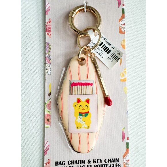 Piper K Chinese Cat and match Key Chain  and Bag Charm - Picture 3 of 4